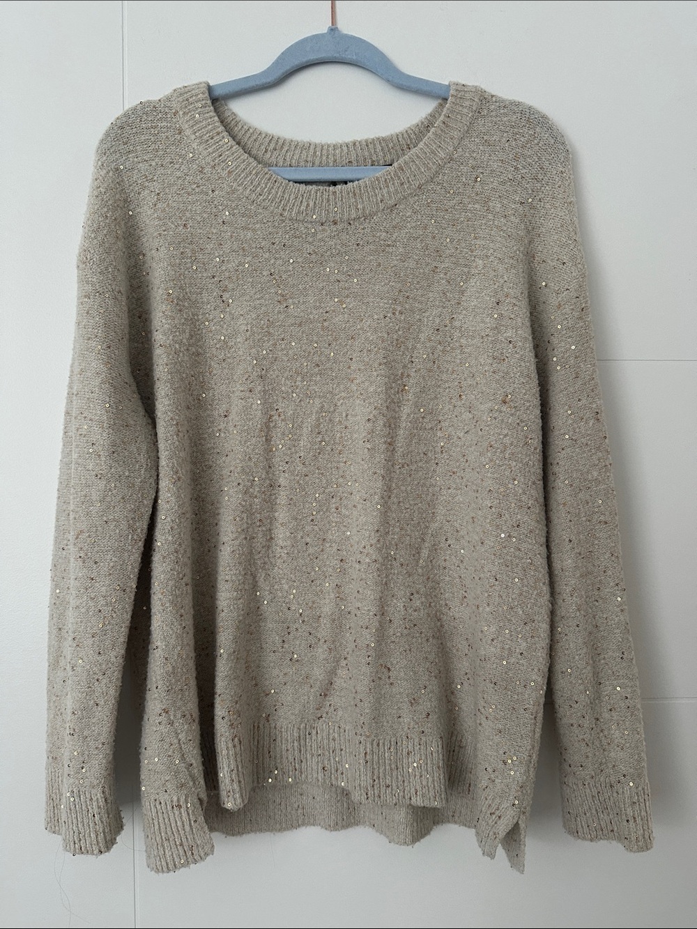 Karl Lagerfeld Sequin Crewneck Sweater